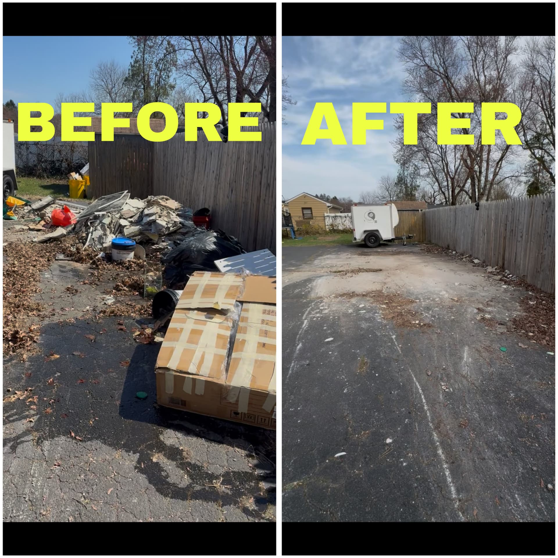 Construction Debris Cleared Fast at Half the Quoted Price