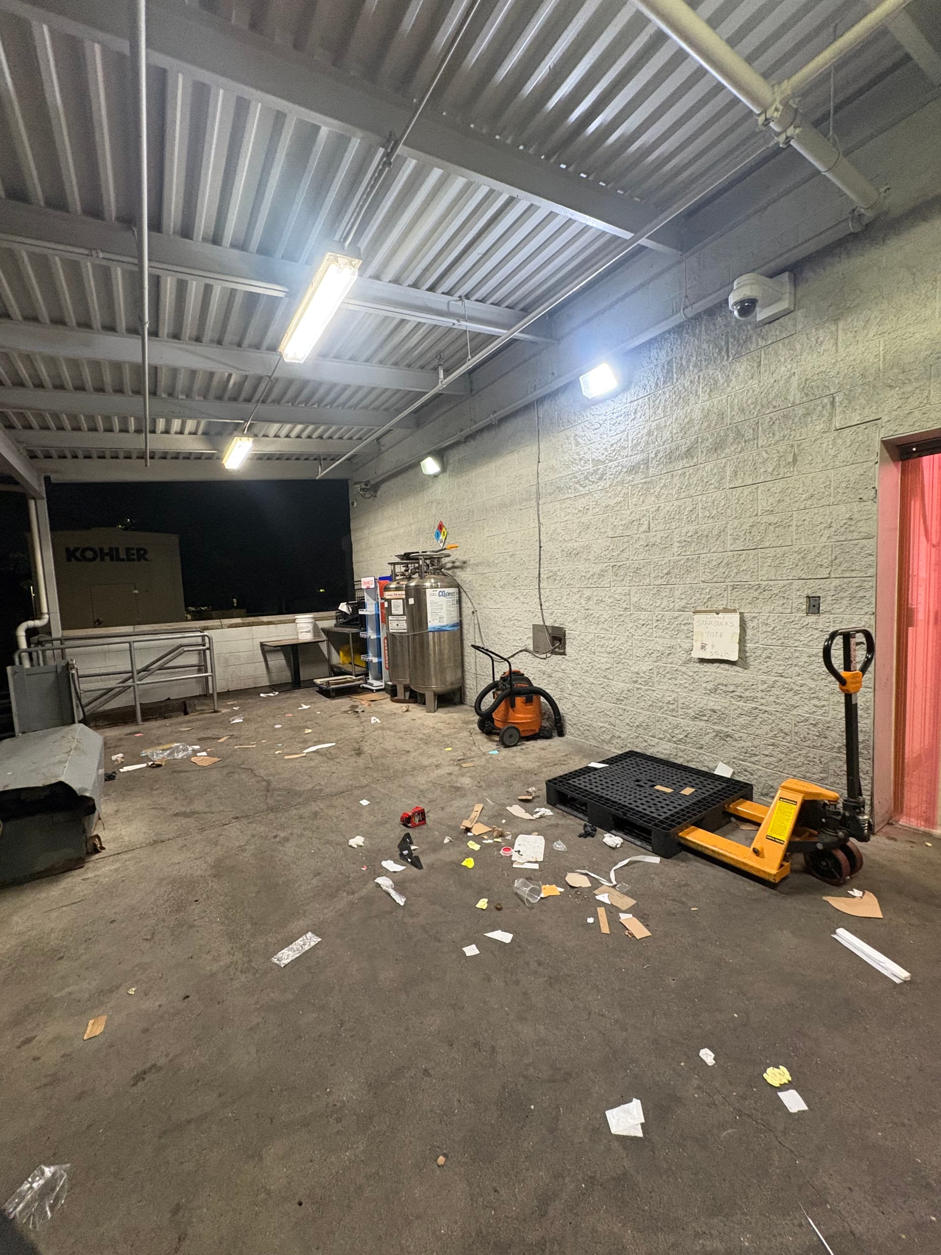 Gallery photos for Cardboard Pileup Gone - Loading Area Cleared Fast: Image #1